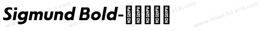 Sigmund Bold字体转换